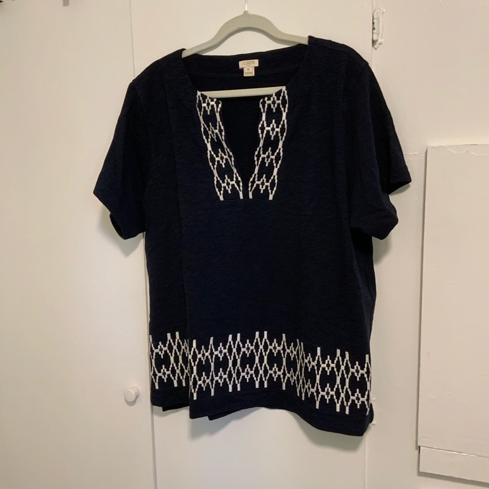 JCrew Tribal print Tee